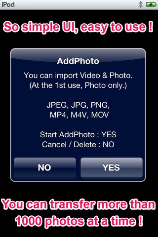 VIDEO & PHOTO into CAMERA ROLL - AddPhoto screenshot 3