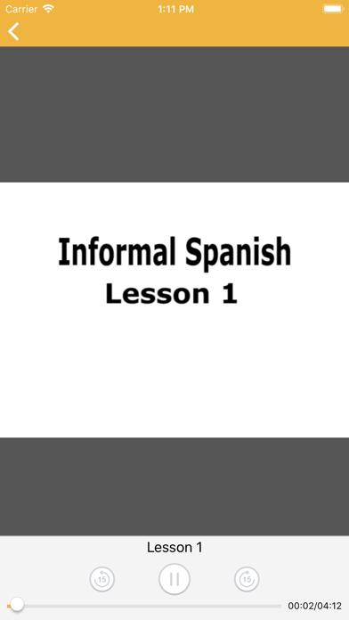 Informal Spanish on Video screenshot 3