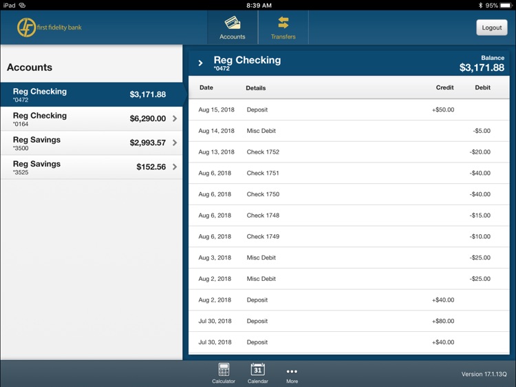 First Fidelity Bank for iPad