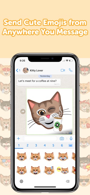 CatMoji - Cat Emoji Stickers(圖4)-速報App