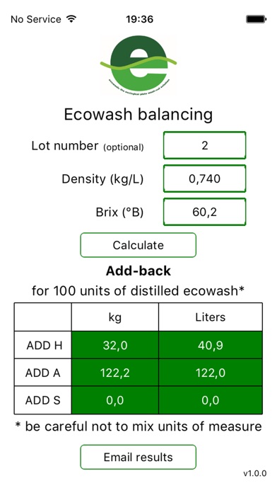 ECOWASH Balancing Kit screenshot 4