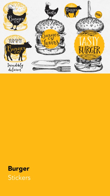 Burger Stickers