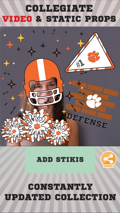 Clemson Tigers Animated Selfie Stickers screenshot 2