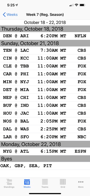 Pro Football Schedule(圖3)-速報App