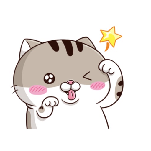 Tabby Cat Cute Stickers Pack icon