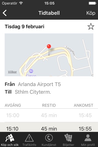 Flygbussarna screenshot 2