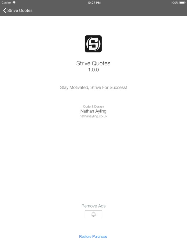 Strive Quotes on the App Store Strive Quotes on the App Store