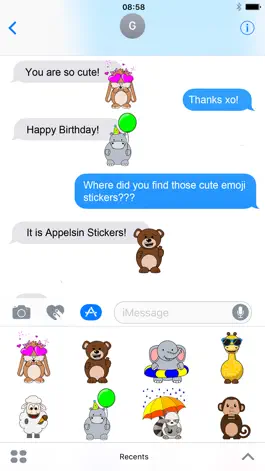 Game screenshot Appelsin Stickers - Animals Emoji - Animated mod apk