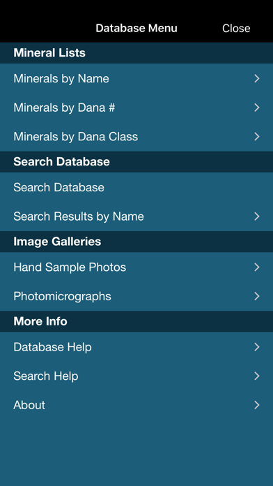 Mineral Database Screenshot 9