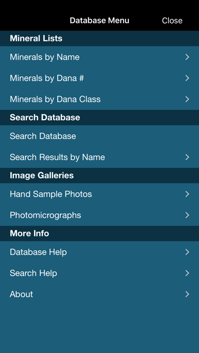 Mineral Database screenshot1