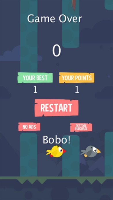 How to cancel & delete Flappy bobo - tapping mind game from iphone & ipad 3