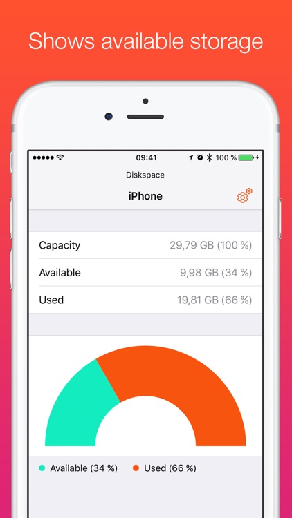 Diskspace - Shows available memory