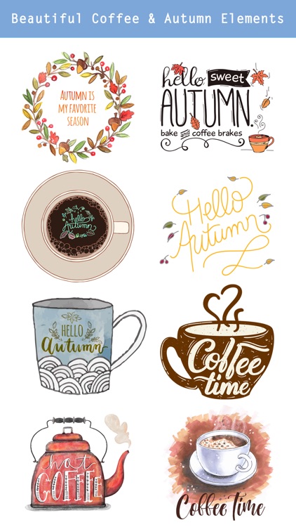 Autumn Love - Coffee & Flower & Quotes screenshot-3
