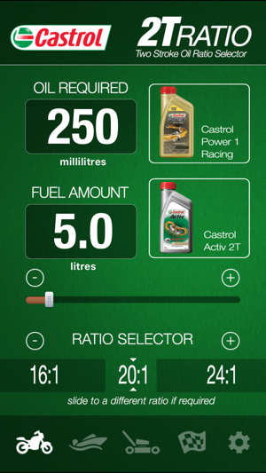 Outboard Motor Fuel Oil Mixture Chart