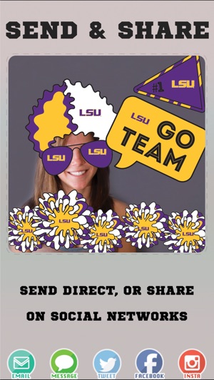 LSU Tigers Selfie Stickers(圖4)-速報App