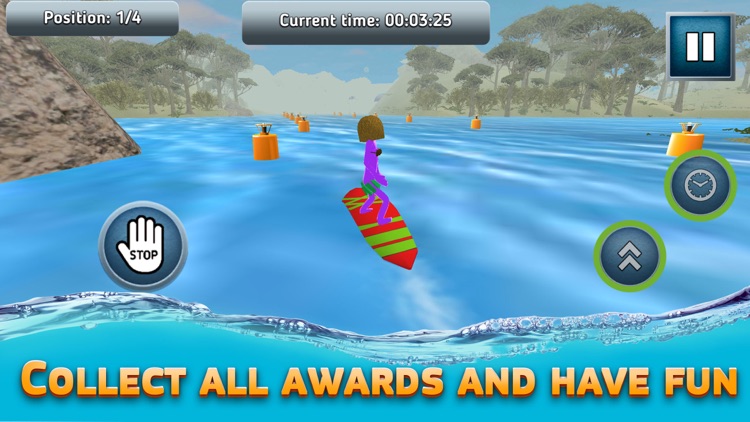 Stickman Surfboard Sports Race screenshot-3