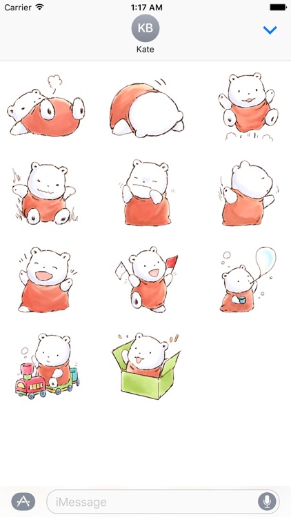 Cute Chubby Polar Bear Sticker