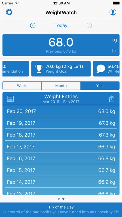 WeightWatch screenshot-3
