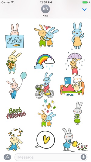 Funny Rabbit Emoji and Sticker(圖1)-速報App