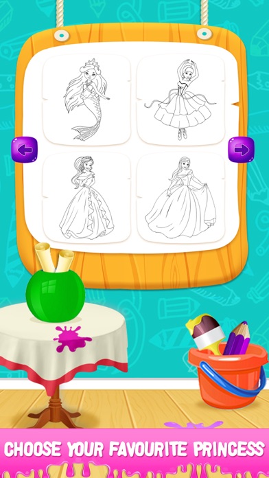 Princess Color Book Puzzle screenshot 4