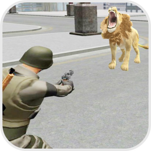 Lion Attack City:Shoot Mission Icon