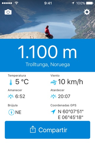 Runtastic Altimeter GPS screenshot 2