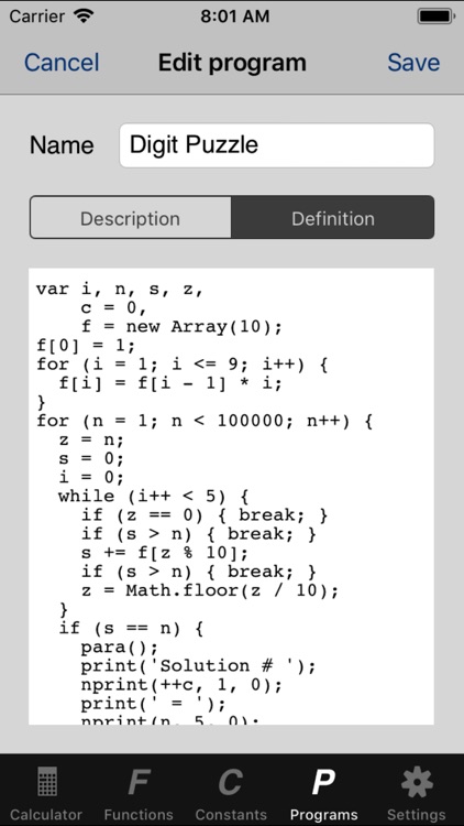 ProFunCalc screenshot-3
