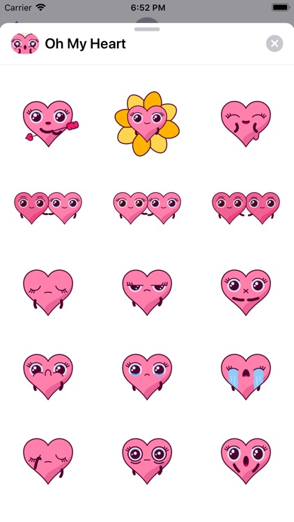 Oh My Heart Animated Stickers