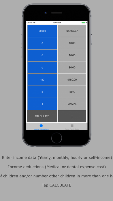 Child Support Calc screenshot 2