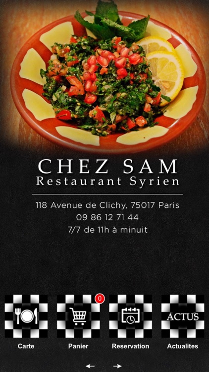 Chez Sam Restaurant Syrien