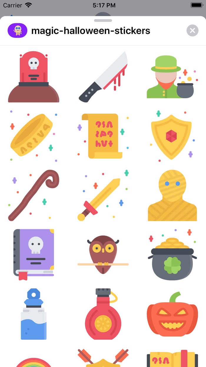 Magic Halloween Stickers
