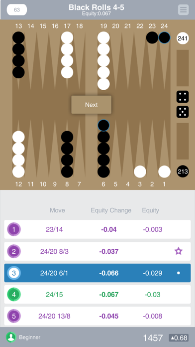 Backgammon Trivia screenshot1