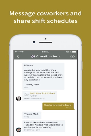 Golden Chat – Employee App screenshot 3