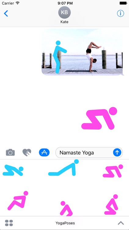 Yoga Poses Animated Stickers