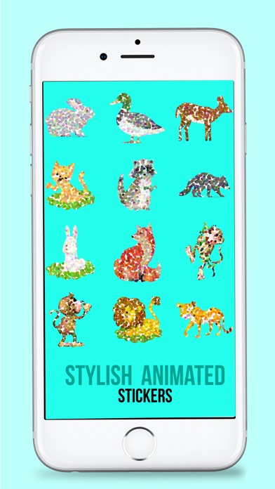 Animated Doted Animals Sticker screenshot 4