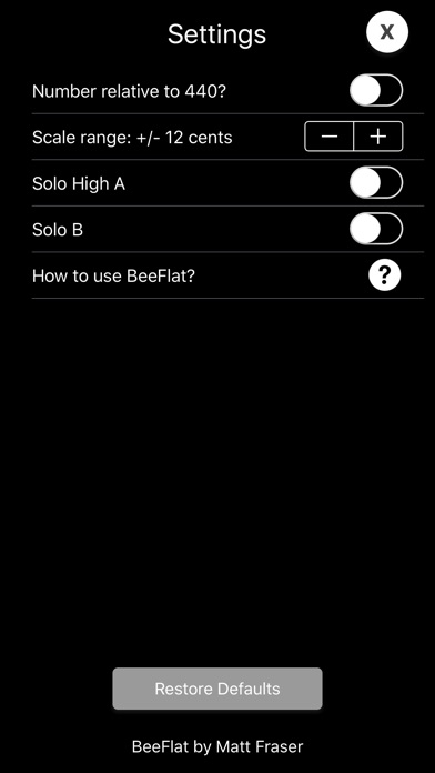 BeeFlat Bagpipe Tuner screenshot 2