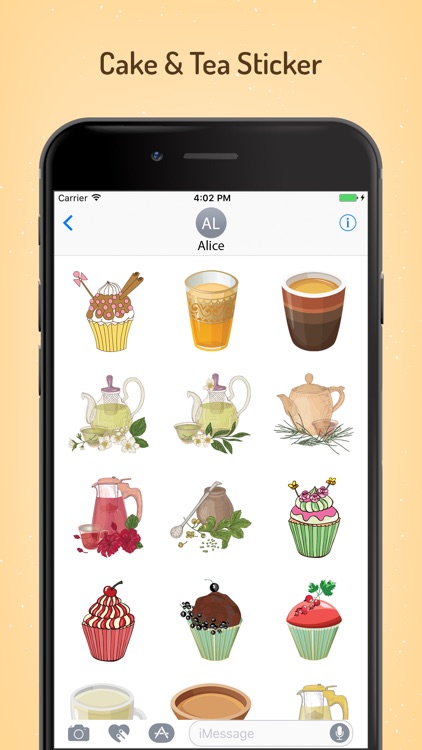 Appetizing Cake & Tea Stickers