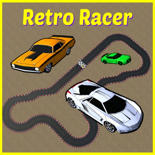 Retro Racer arcade race game Icon
