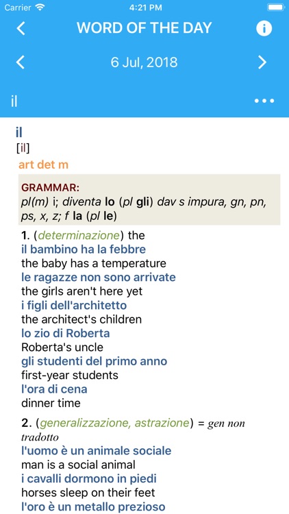 Collins Italian Dictionary screenshot-3