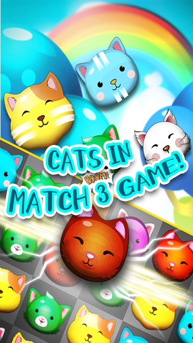 Sweety Cats - Match 3 Games screenshot 2
