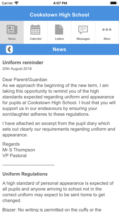 Cookstown High School screenshot 4