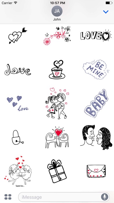 Love Doodle Sticker Pack screenshot 3