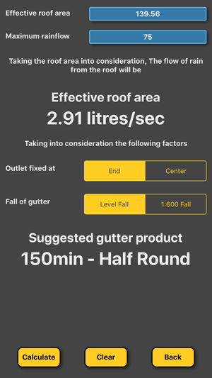 Roof area rainflow gutter calc(圖1)-速報App