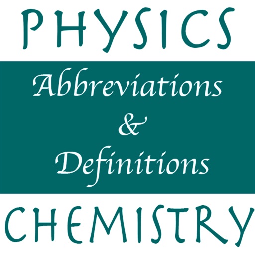Physics, Chemistry Abbr & Defs