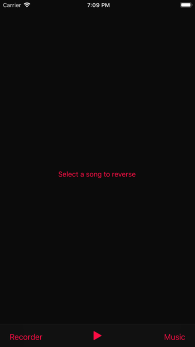 Reverse Music Player screenshot1