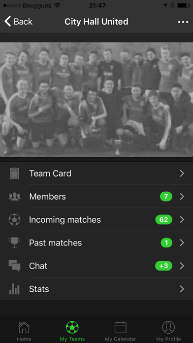 myFootball.team screenshot 2