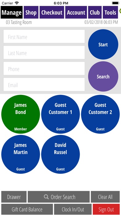 OrderPort EMV screenshot 2