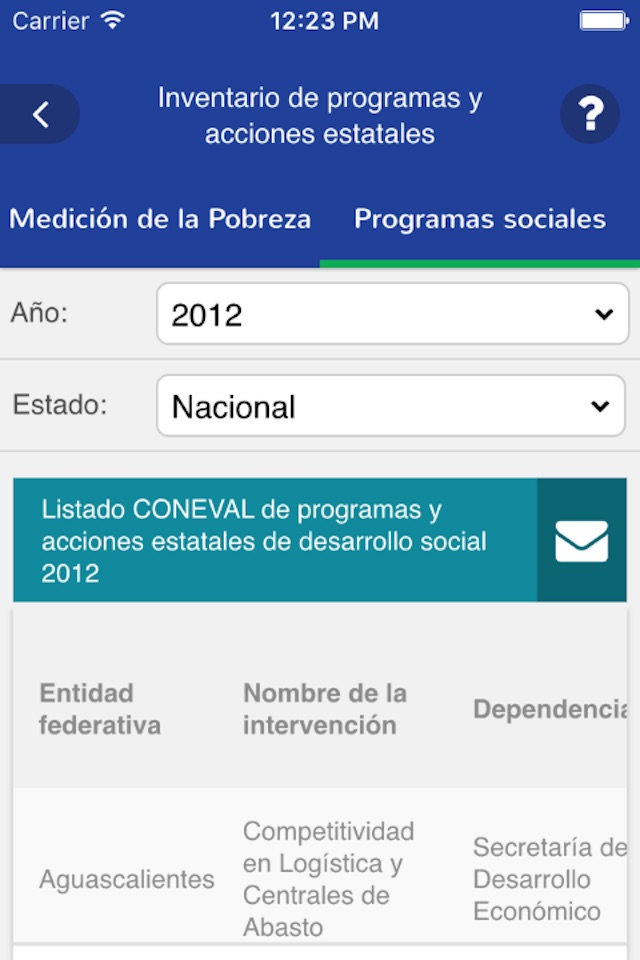 CONEVAL screenshot 4