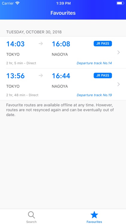 Japan Direct - route and train screenshot-3