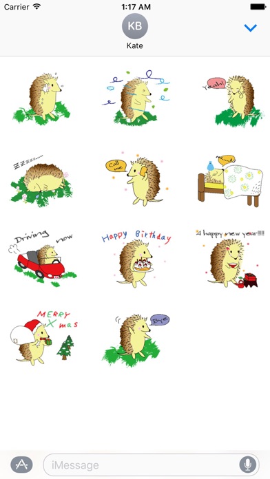 Happy Life Of Hedgehog Sticker screenshot 3